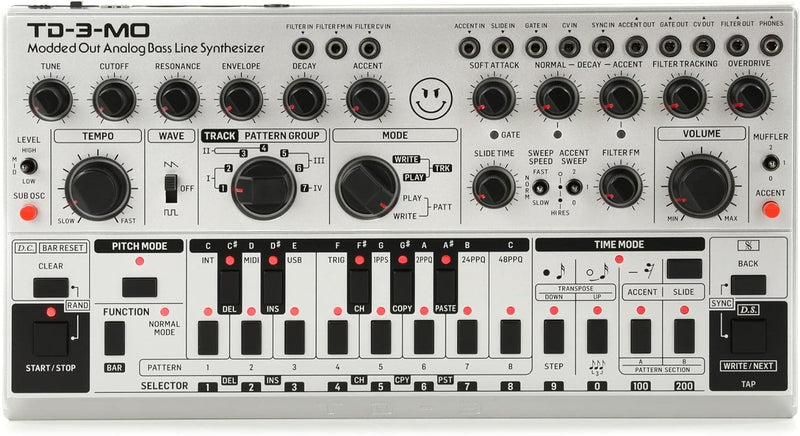 Behringer TD-3-MO-SR Analog Bass Line Synthesizer - Silver — main product image