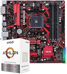 AMD Athlon 3000G Processor EX-A320M Gaming Motherboard Bundle