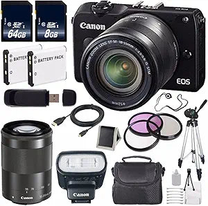 Canon EOSM2 Mark II 18-55mm Digital Camera Bundle