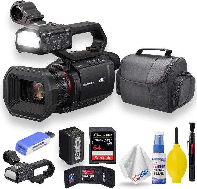Panasonic HC-X2000 4K Camcorder 24x Zoom Bundle — main product image