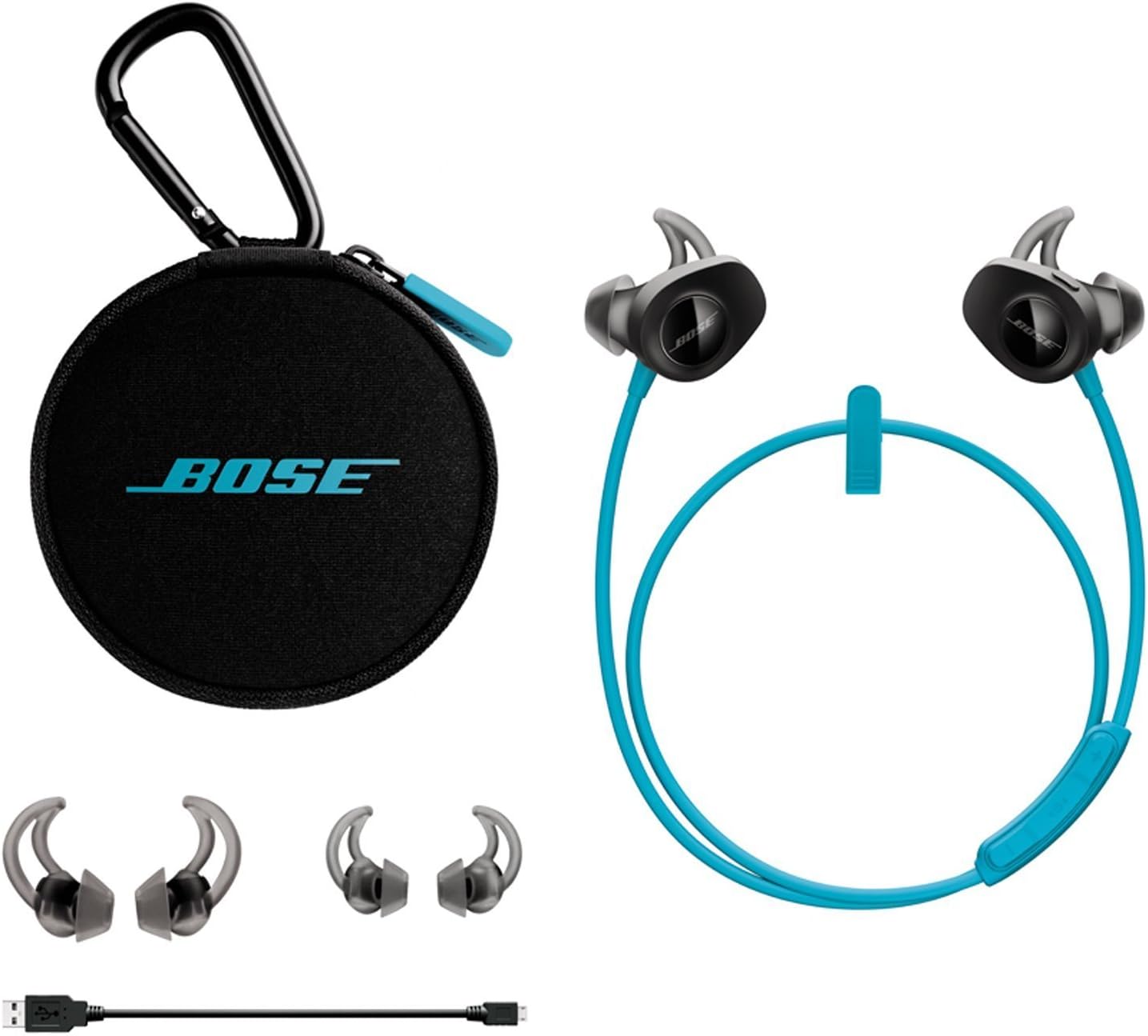 Bose 761529-0020-cr SoundSport Wireless Headphones Aqua (Renewed)