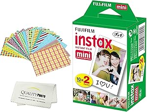 Fujifilm Mini Instant Film 20 Sheets + Frame Stickers