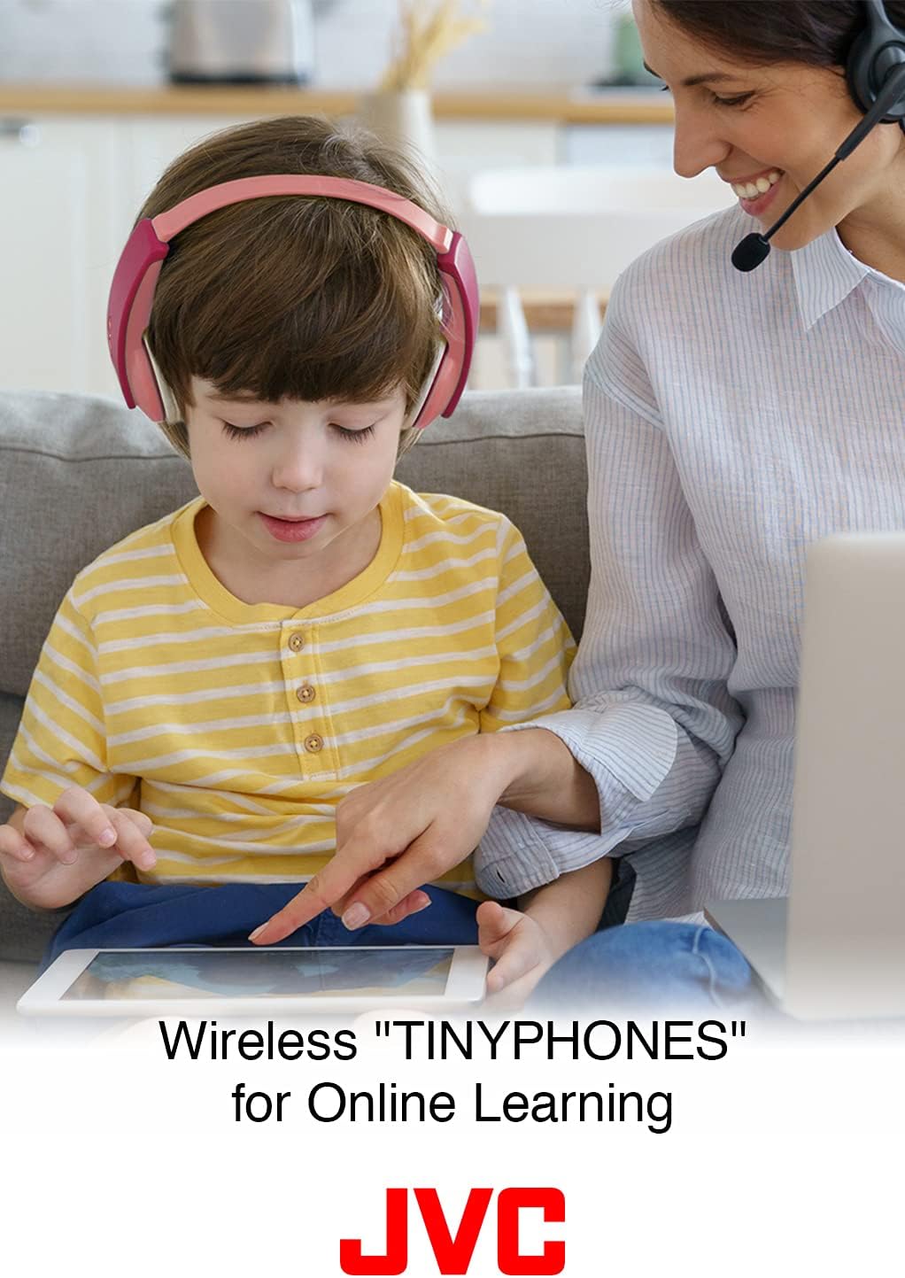 JVC HA-KD10W Wireless Tinyphones Kids Yellow/Blue