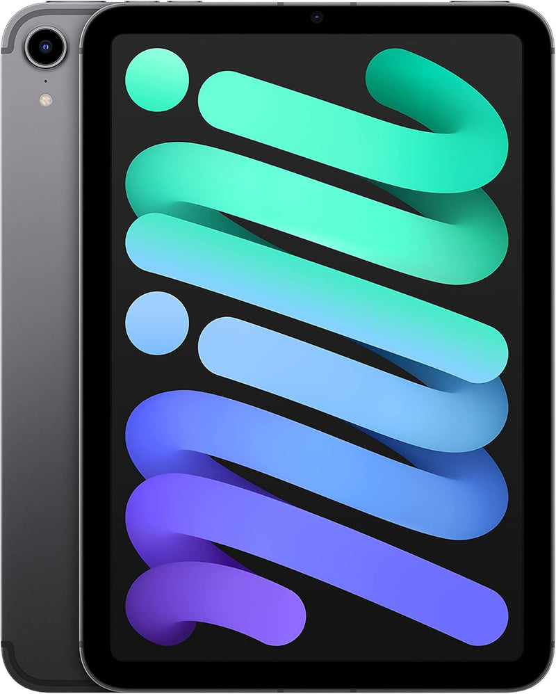 Apple iPad mini (6th Generation) 256GB Wi-Fi 6 + 5G Cellular Space Gray — main product image