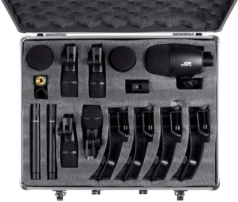 Monoprice 600007 Stage Right Drum Mic Kit: 7-Piece, XLR, Case Included — main product image