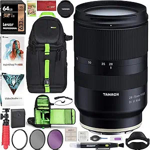 Tamron E7TM2875F28S 28-75mm Sony E-Mount Lens Bundle