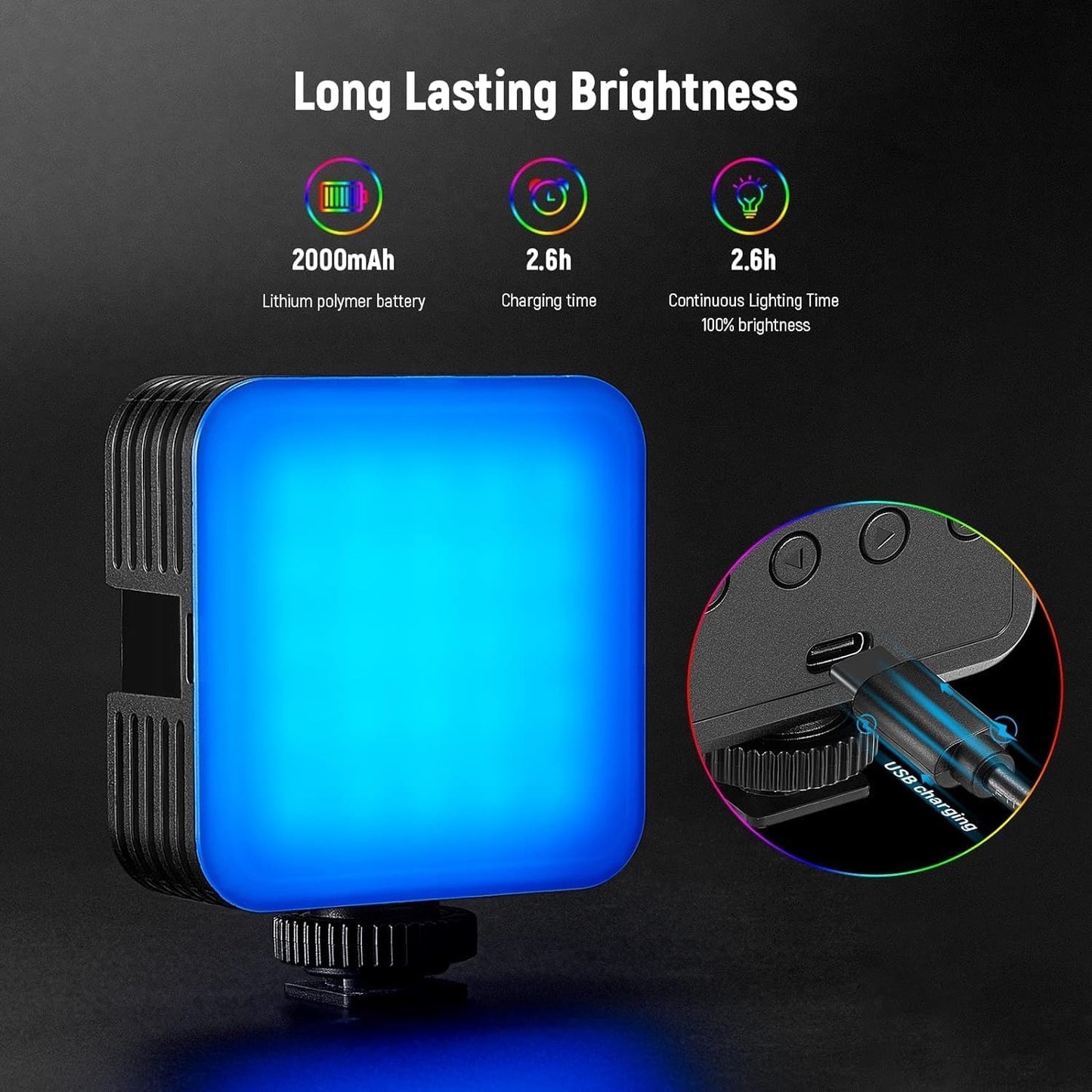 Neewer 10100577 RGB Magnetic LED Video Light