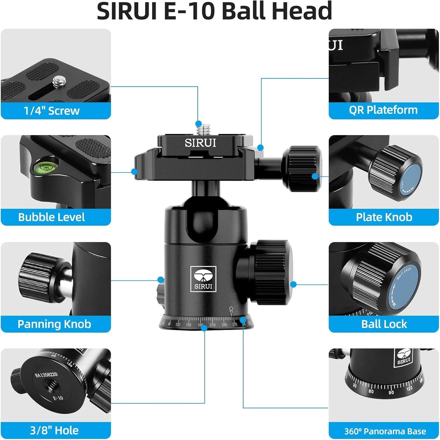Sirui Traveler 7C Carbon Fiber Tripod with Ball Head