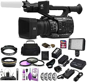 Panasonic AG-UX90PJ 4K/HD Camcorder Studio Starter Bundle