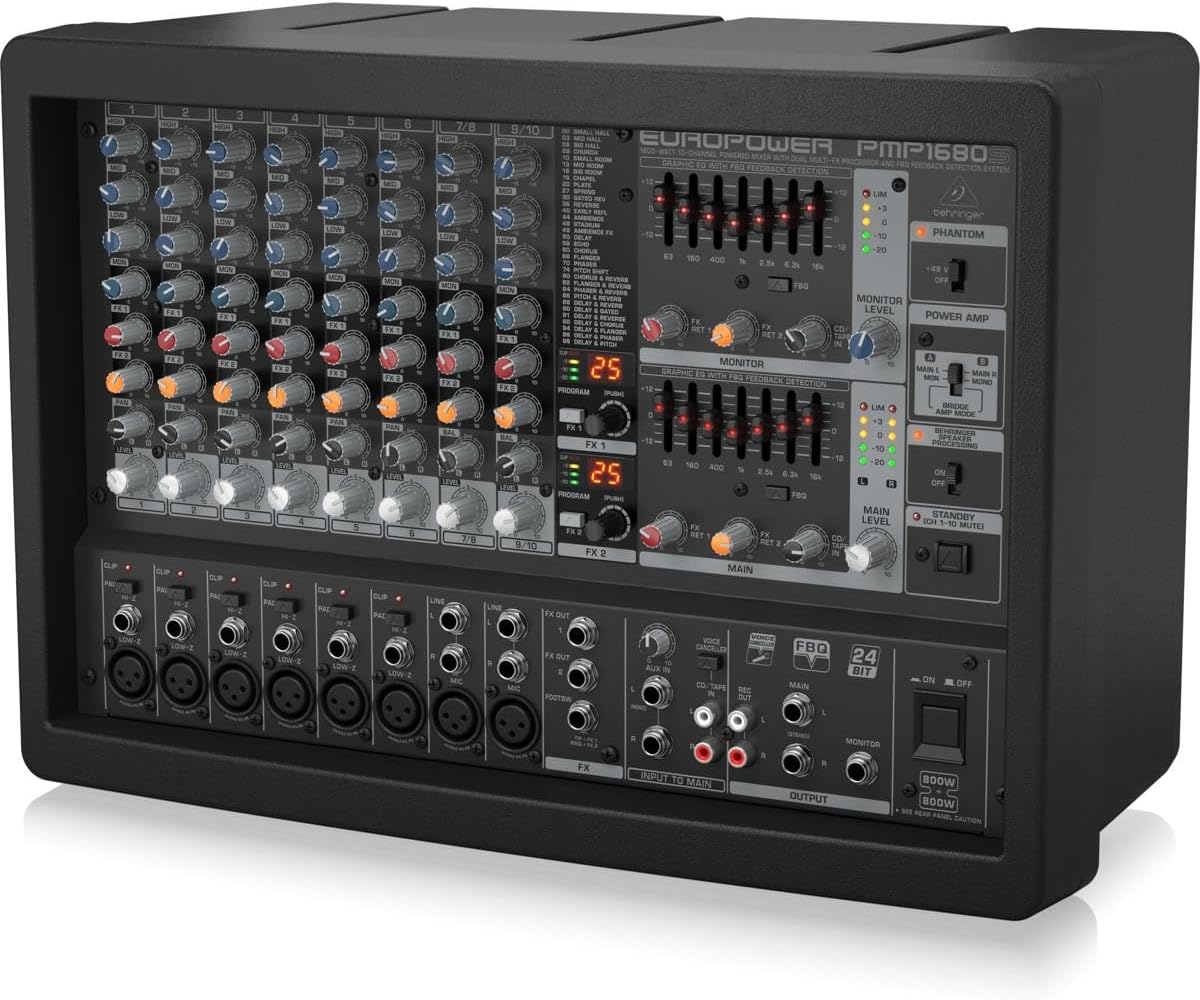 Behringer PMP1680S Europower 1600W 10-Channel Mixer