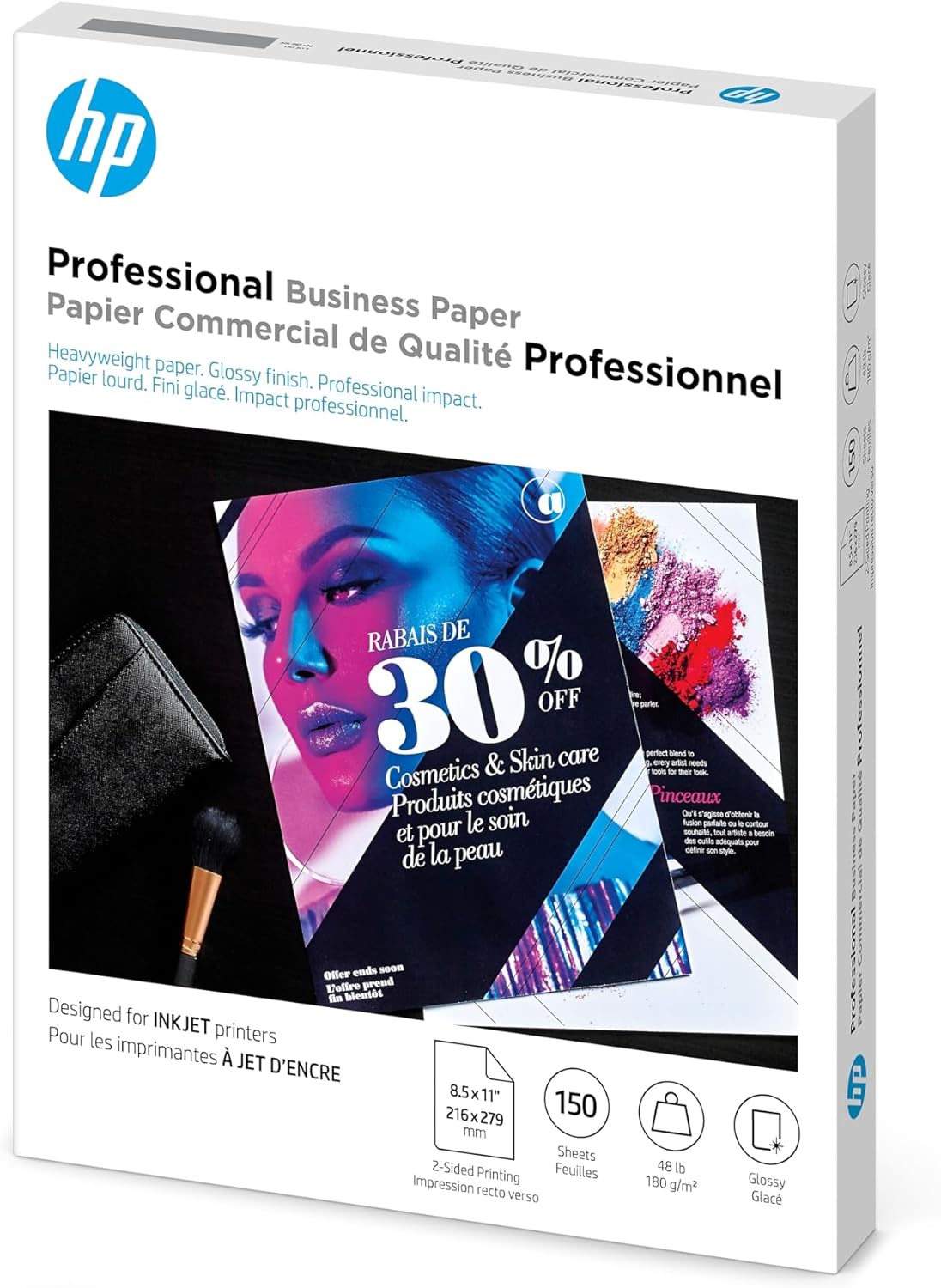 HP Q1987A 48lb Glossy Inkjet Business Paper