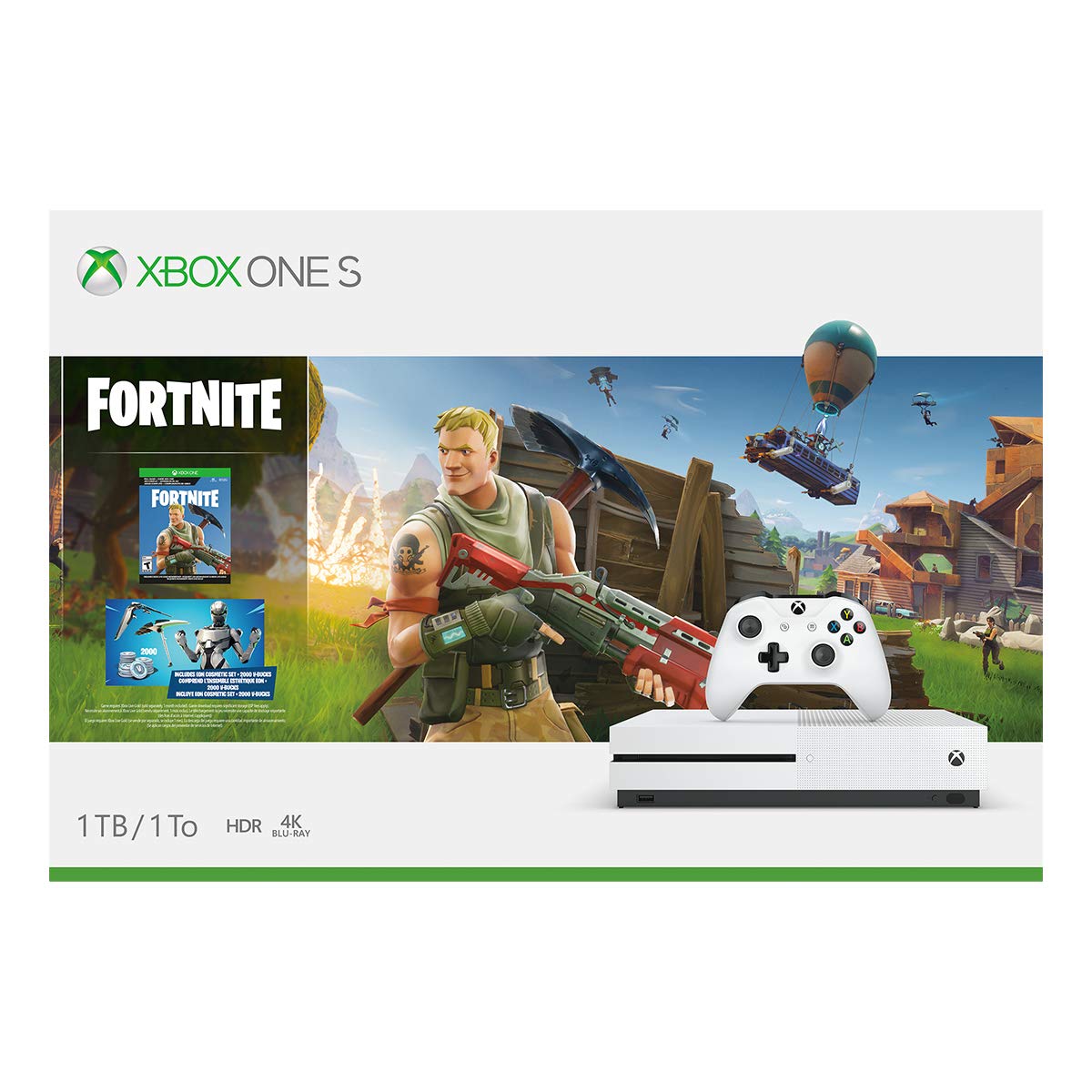 Microsoft Xbox One S 1TB Fortnite Bundle (Discontinued)