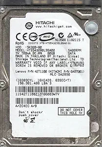 Hitachi HTS543280L9SA00 80GB SATA 2.5 Hard Drive
