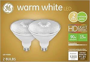 GE 45249 Relax HD LED PAR38 Floodlight Bulb 2-Pack