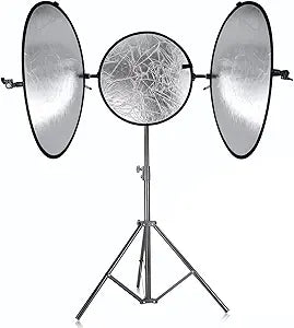 Neewer Collapsible Gold/Silver Panel Reflector Kit Stand — main product image