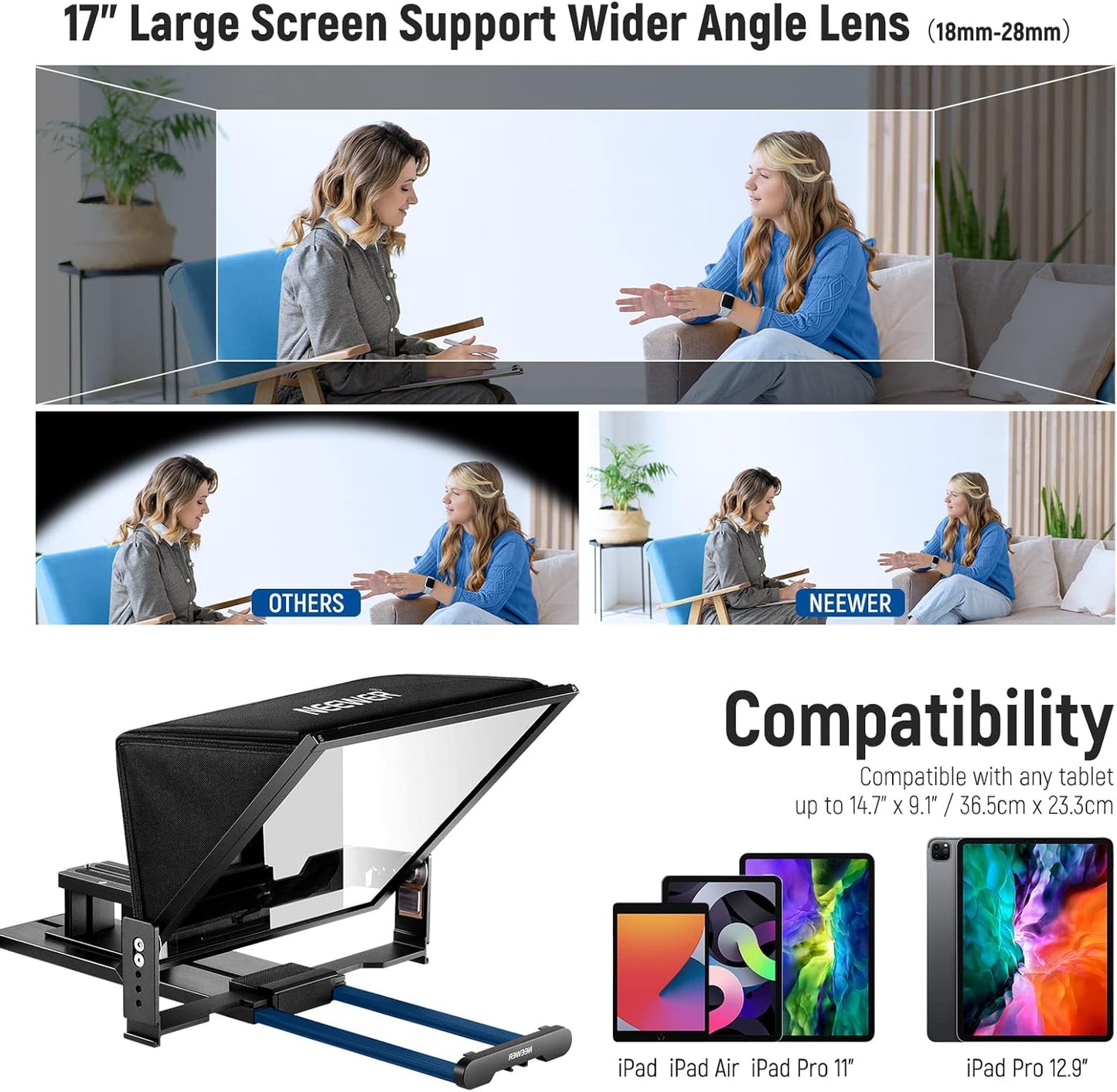 Neewer 10101382 X17 Teleprompter with Remote