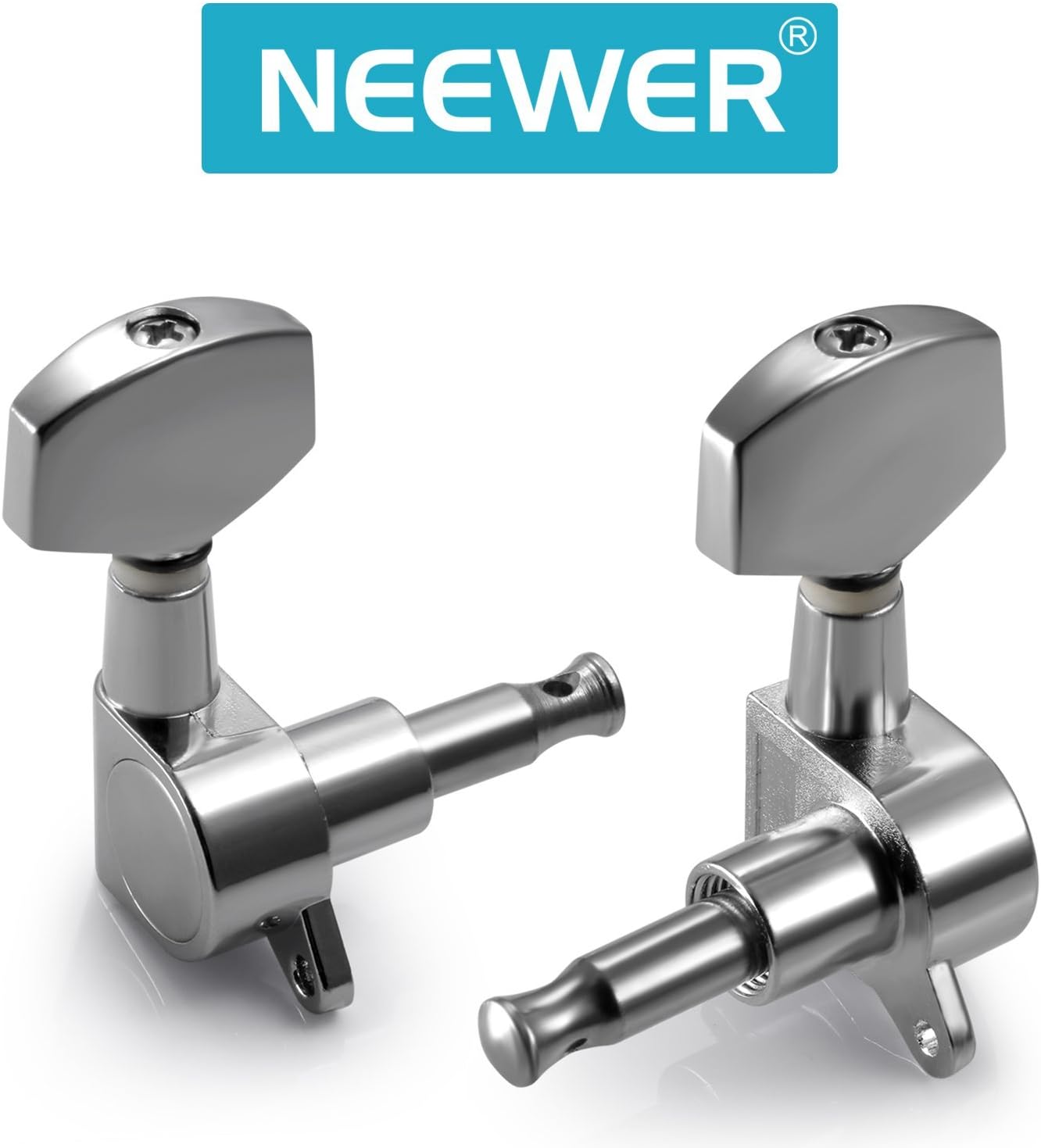 Neewer Guitar String Tuning Pegs Machine Heads - Silver