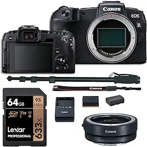 Canon EOS RP Mirrorless Camera Lens Adapter Bundle Renewed