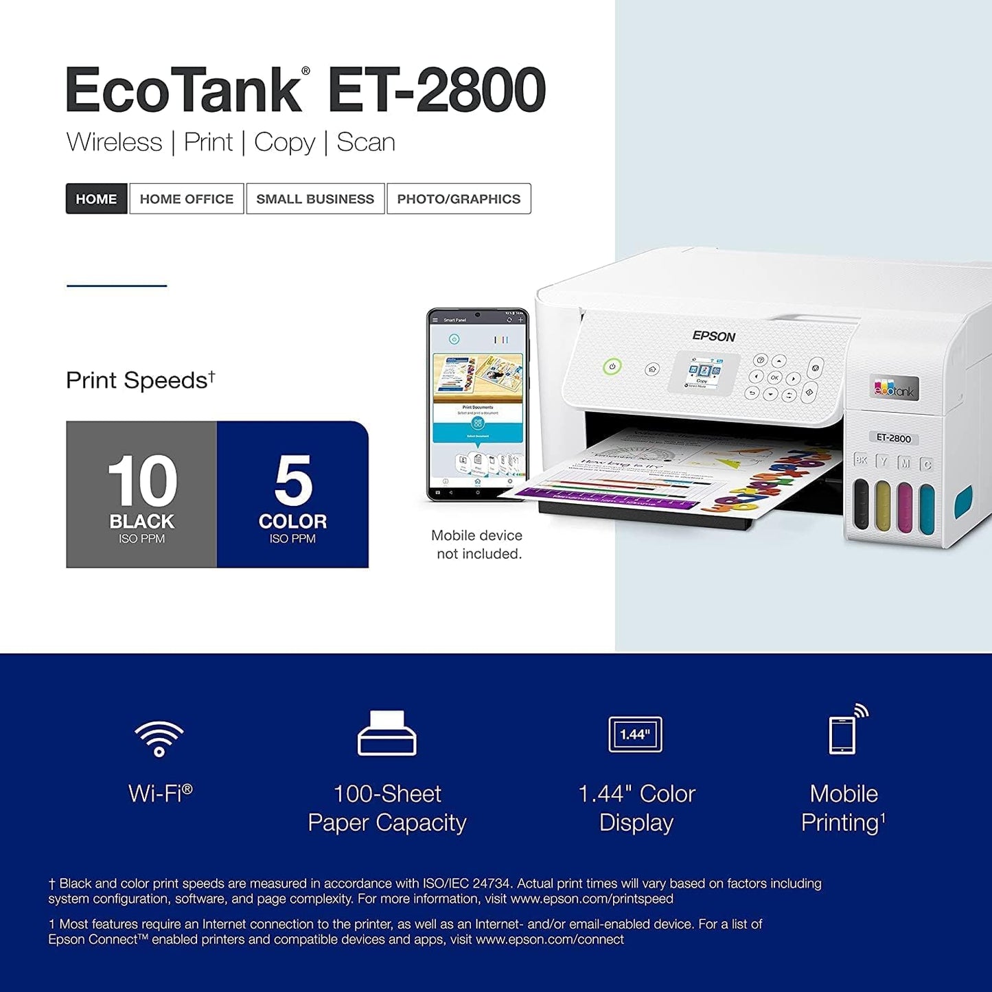Epson ET-28 Series EcoTank Wireless Color Printer