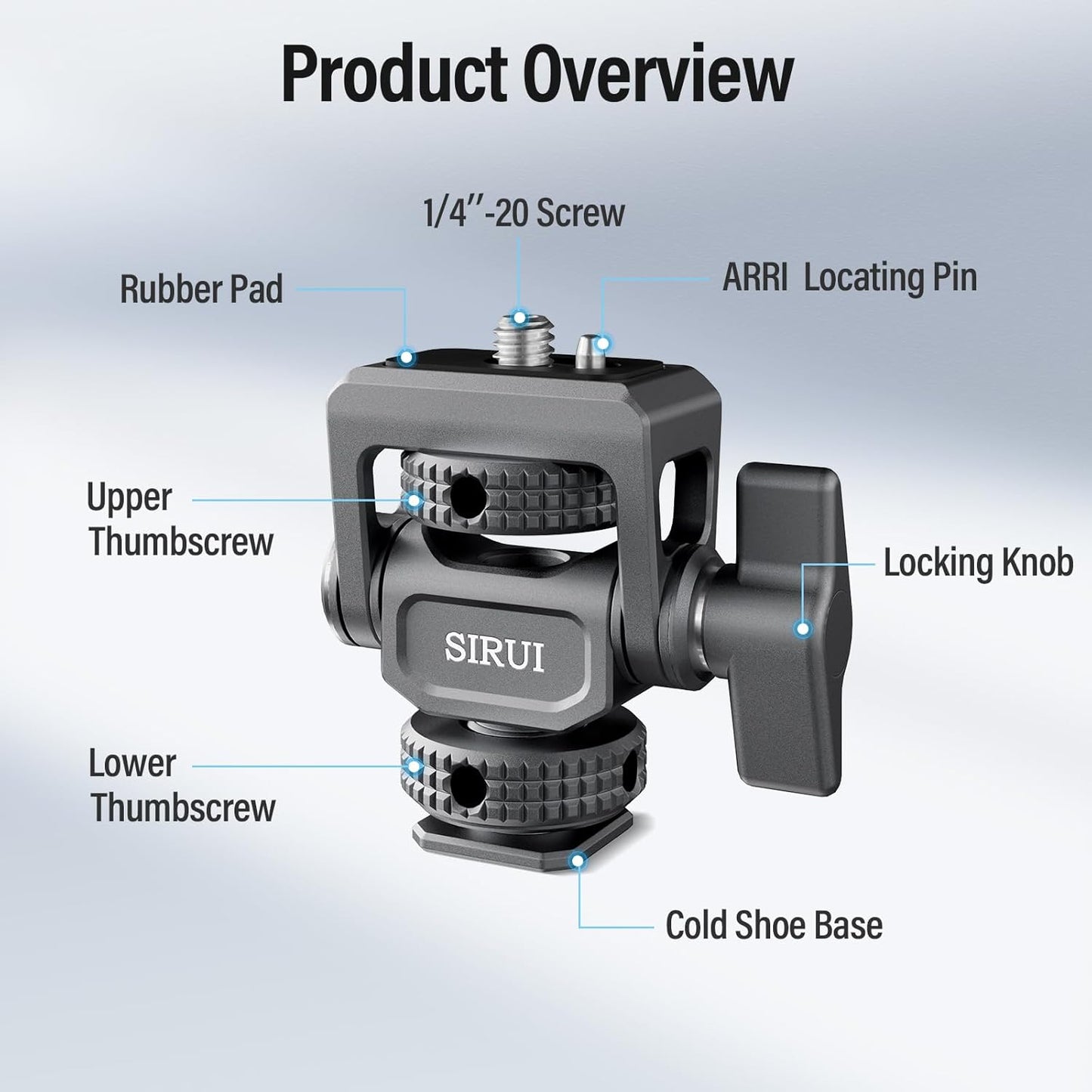 Sirui SC-MC Camera Monitor Mount Cold Shoe Adjustable