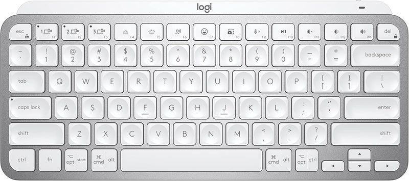 Logitech MX Keys Mini Wireless Illuminated Keyboard - Pale Gray — main product image