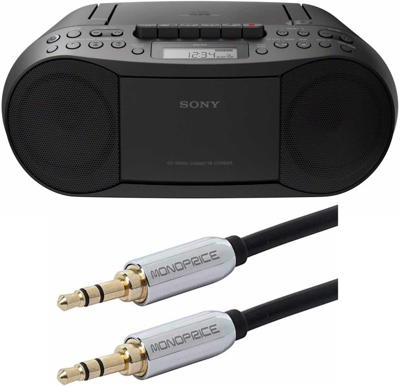 Sony CFD-S70 B CD Cassette Boombox with AUX — main product image