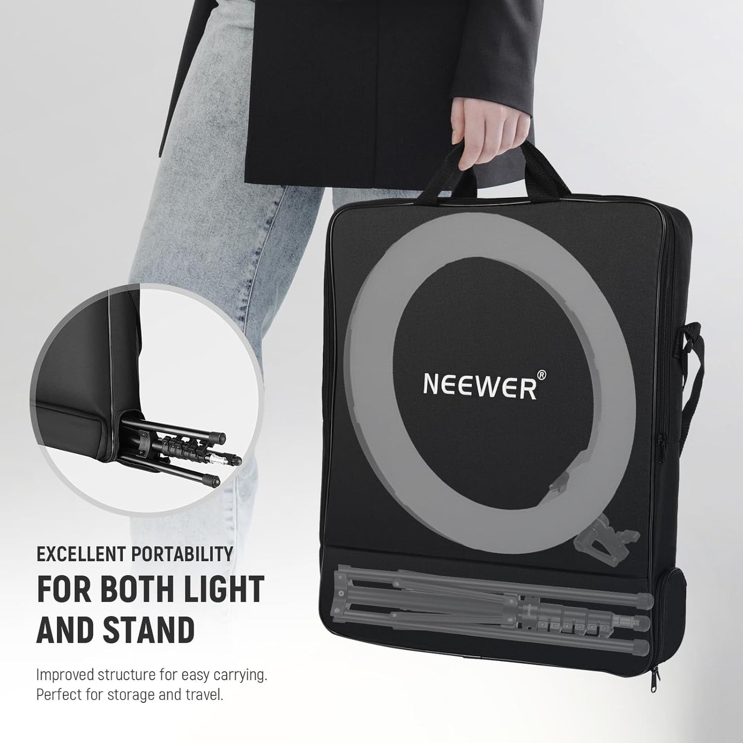 Neewer 10103390 18" RGB LED Ring Light with Stand & APP