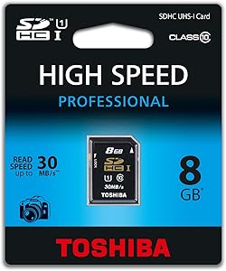 Toshiba SD-T008UHS1(BL5 8GB Class 10 SD Card
