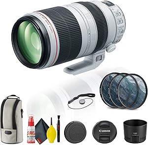 Canon EF 100-400mm f/4.5-5.6L IS II USM Lens - Renewed - with Kit