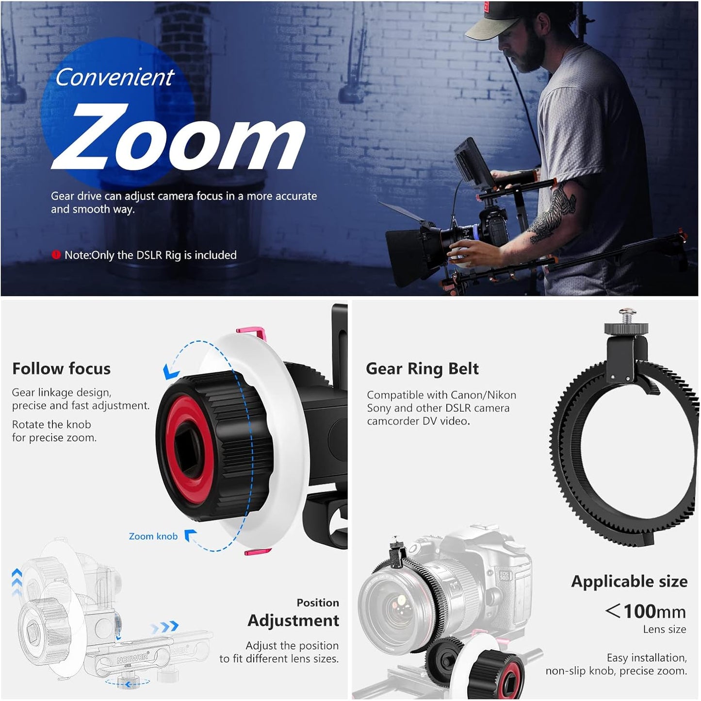 Neewer SR101 DSLR Camera Shoulder Rig Kit