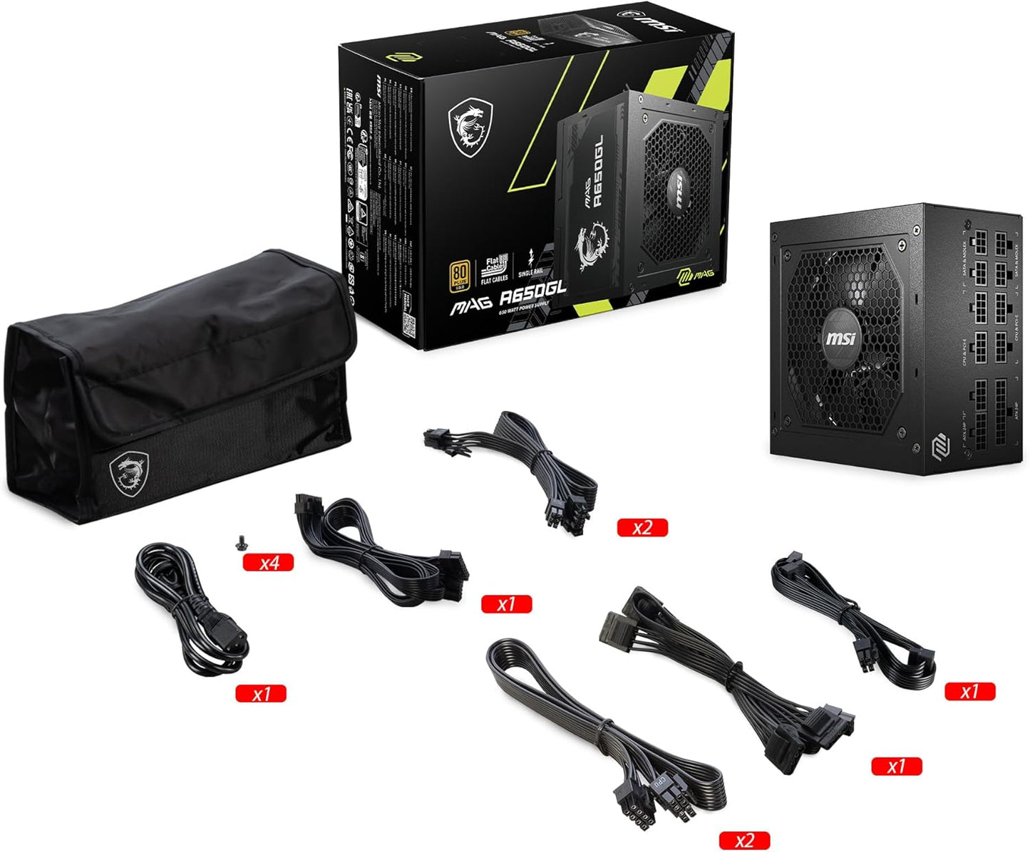 MSI MAG A650GL 650W 80+ Gold PSU