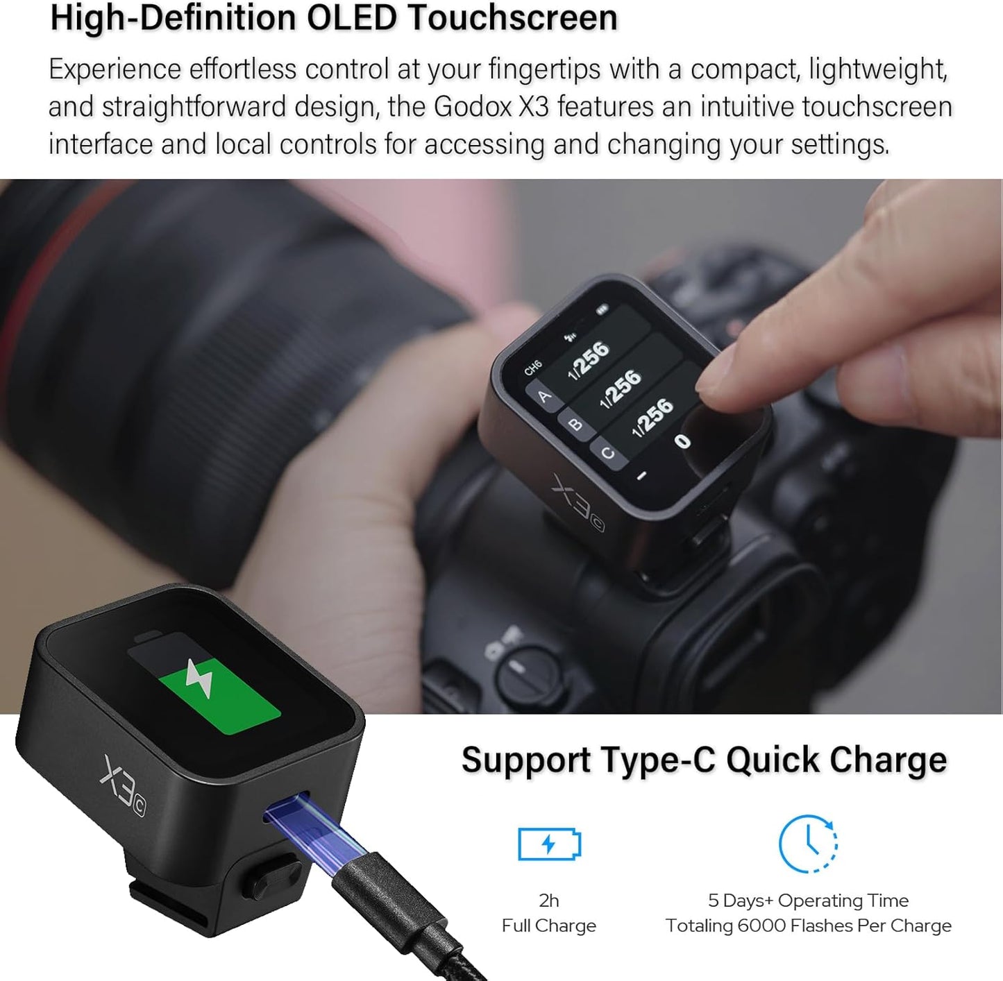 Godox X3 N Nikon Flash Trigger TTL Wireless Touchscreen