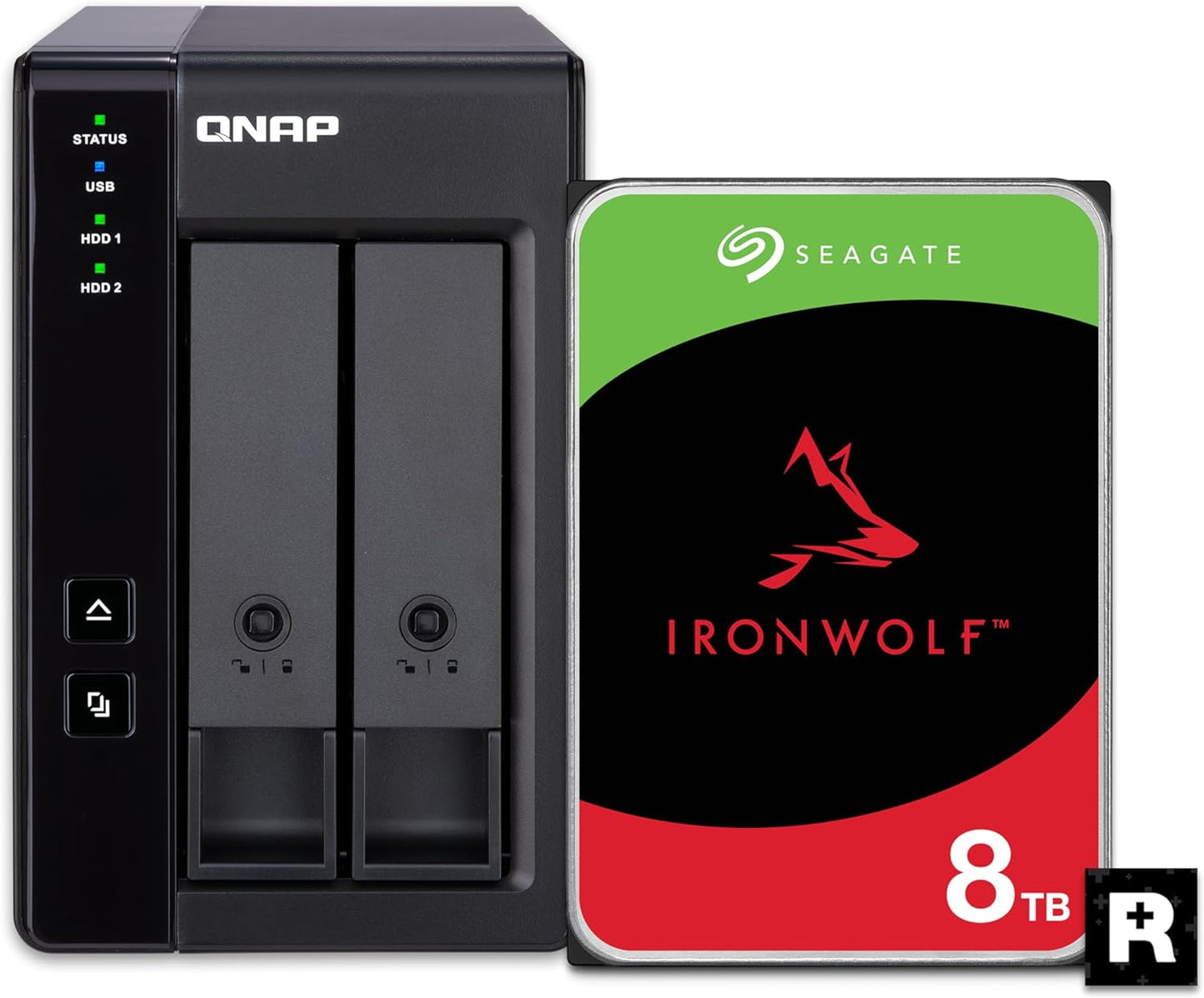 QNAP TR-002-28ST-US 8TB RAID 1 USB-C DAS