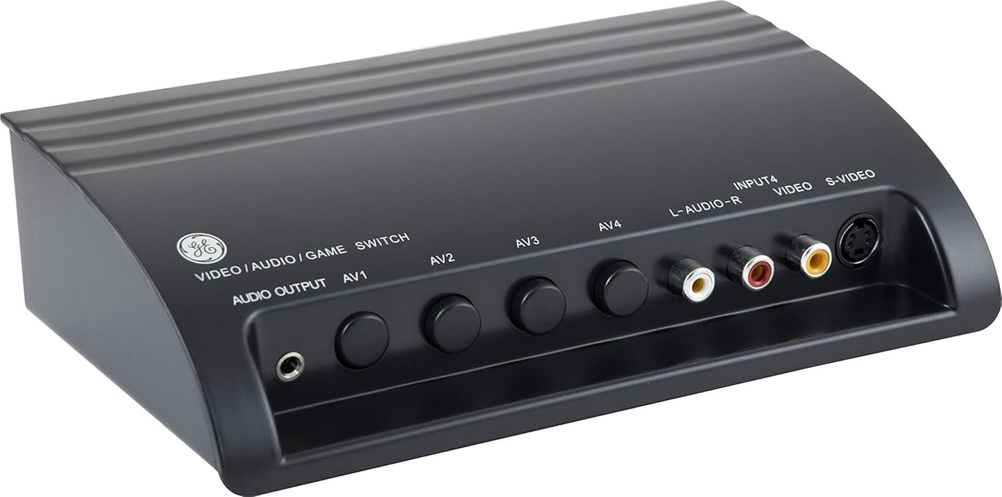 GE 38807 4-Way RCA AV Switch Splitter
