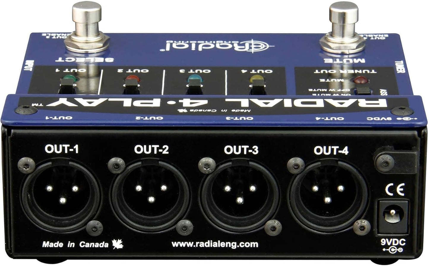 Radial Engineering R800 1432 4-Play Instrument Direct Box