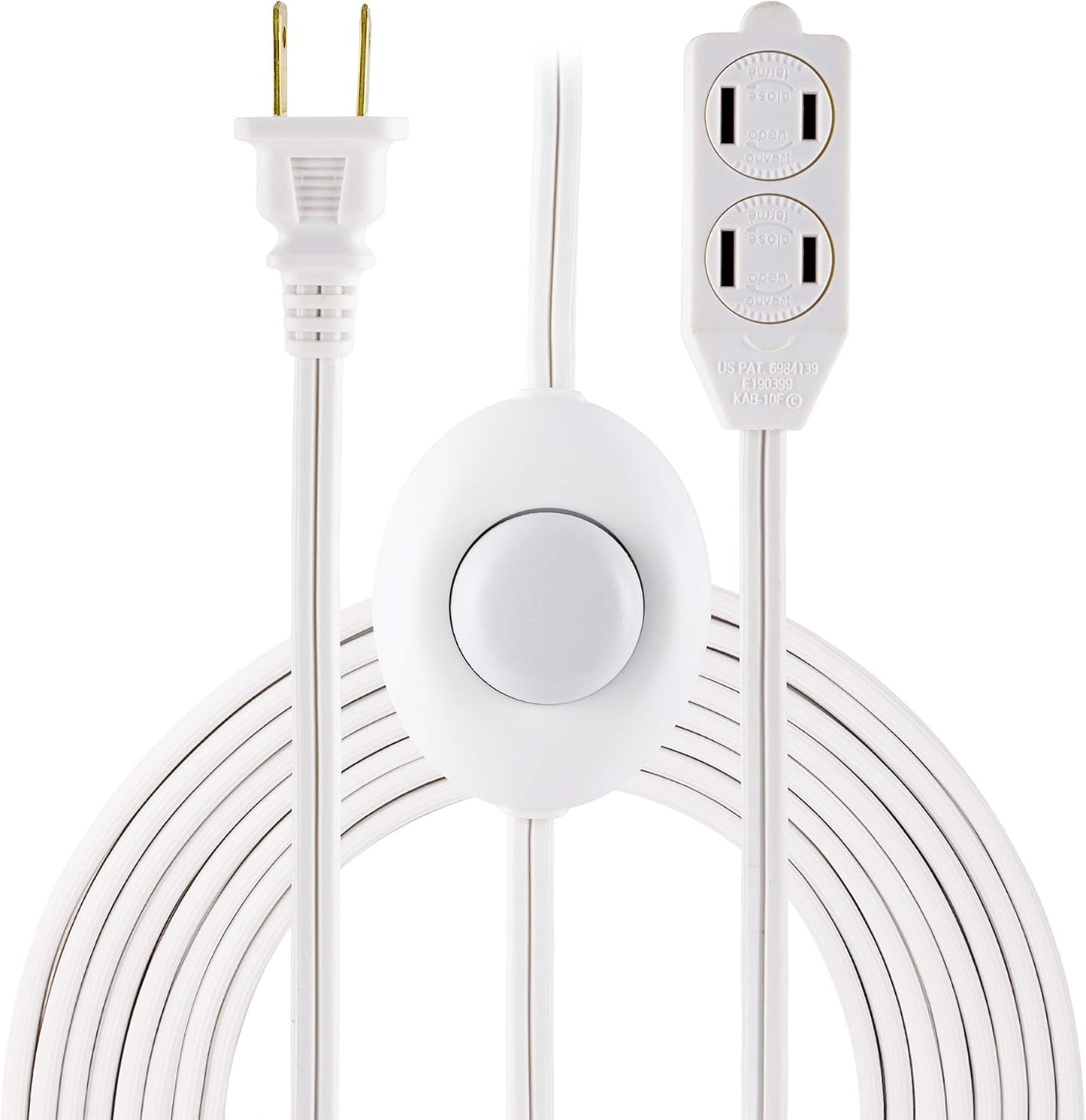 GE 39607 12ft Extension Cord with Footswitch - 3 Outlet