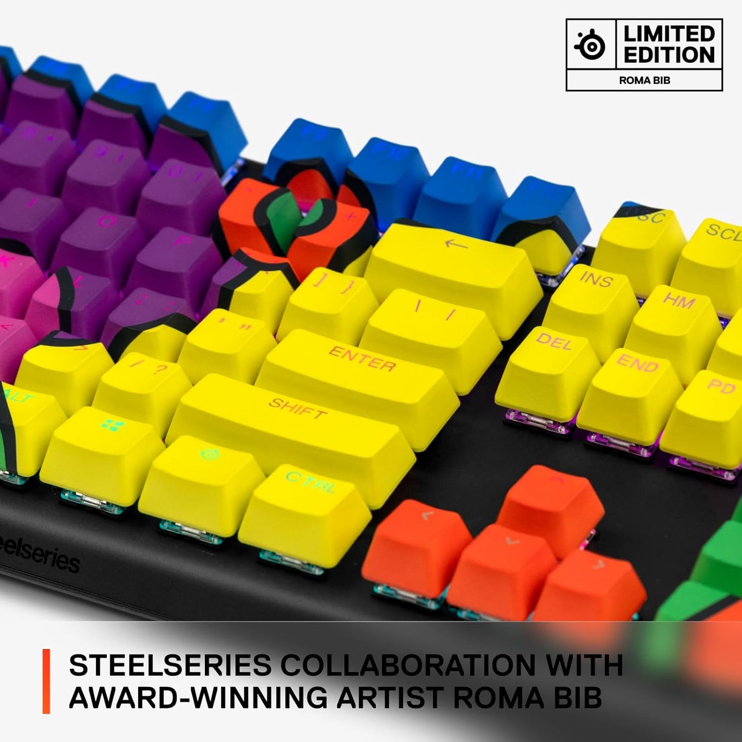 SteelSeries 810052988115 Roma Bib Artist Edition PBT Keycaps