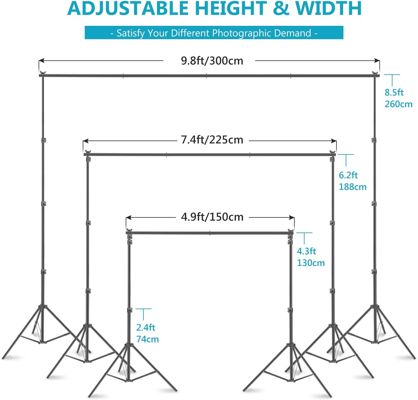 Neewer Photography Lighting Kit Backdrops Umbrellas Softbox