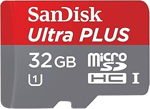 SanDisk Ultra Plus 32GB MicroSDHC UHS-I Memory Card