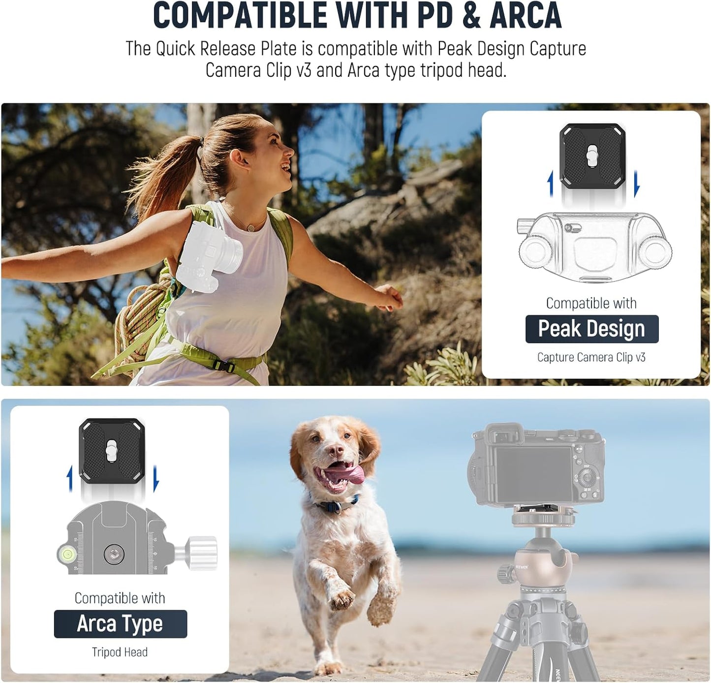 Neewer 10104308 GM41 Low Profile Ball Head