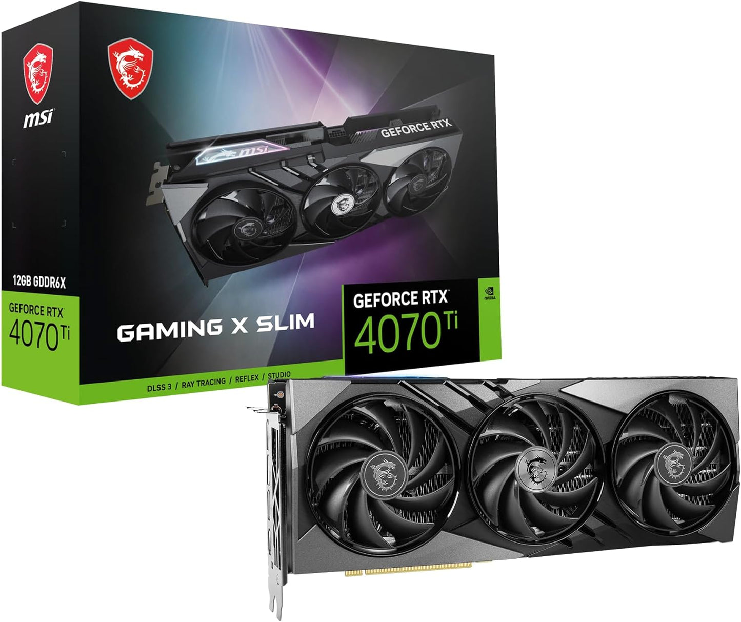 MSI RTX 4070 Ti Gaming X Slim 12G Graphics Card