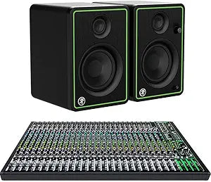 Mackie CR4-X ProFX30v3 Studio Monitor Mixer Bundle