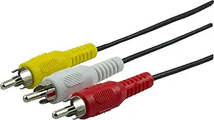 GE 33608 6ft Composite RCA AV Cable