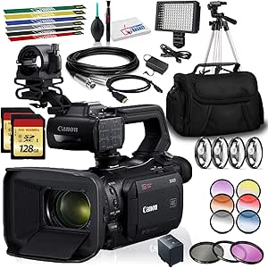 Canon 3668C002 XA55 4K Camcorder Bundle