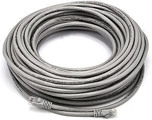 Monoprice 104923 Cat5e Ethernet Patch Cable - 75ft Gray — main product image
