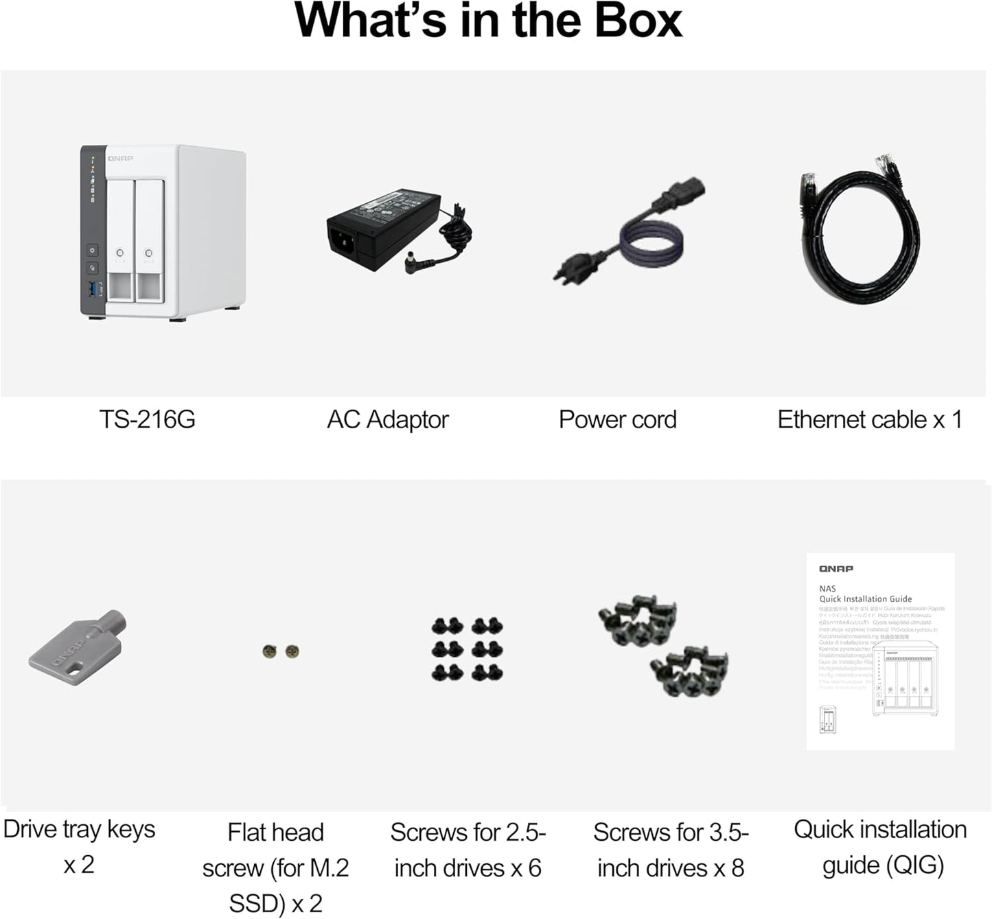 QNAP TS-216G 2-Bay 2.5GbE Home NAS