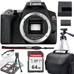 Canon EOS Rebel SL3 DSLR Camera Body Bag Bundle Renewed