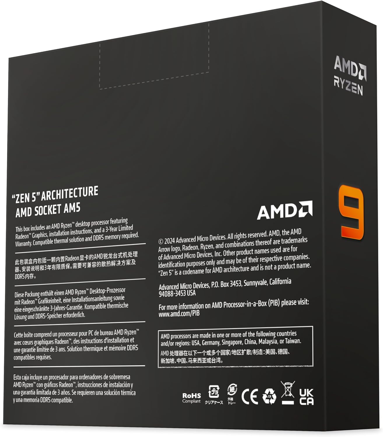 AMD AMD Ryzen™ 9 9950X 16-Core Desktop Processor