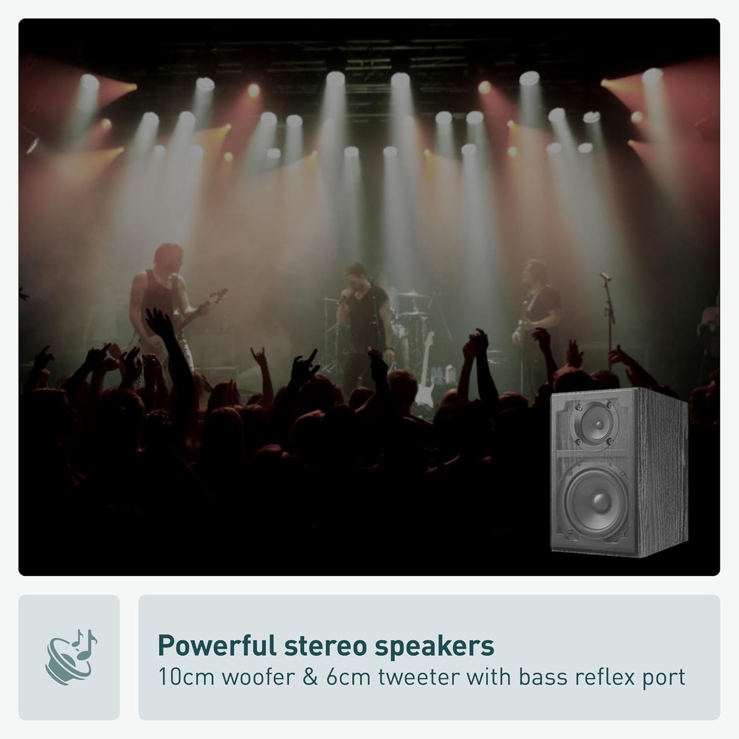 Panasonic SCPM700 80W Bluetooth Compact Stereo System