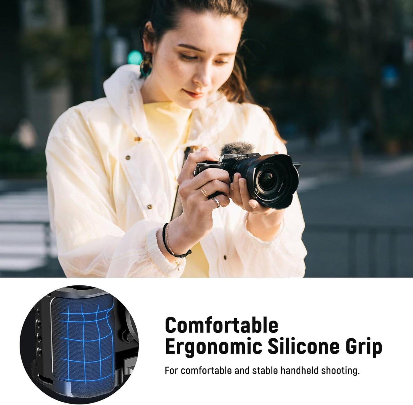 Neewer CA003S ZV-E10 Camera Cage Silicone Grip